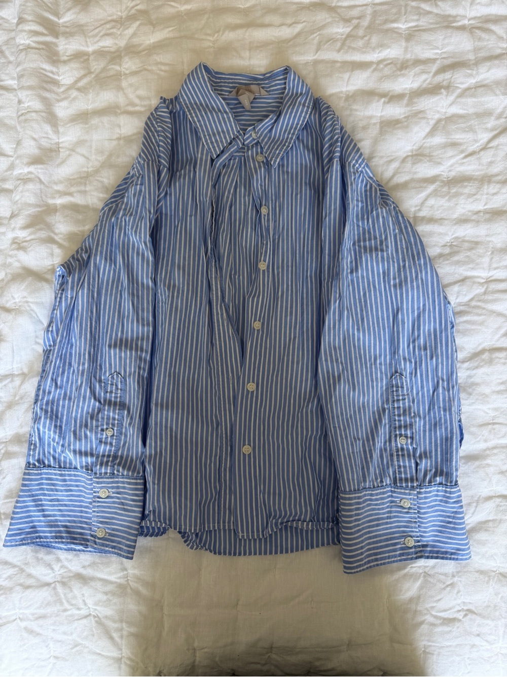 Women’s Classic Light Blue Stripe Dress Shirt